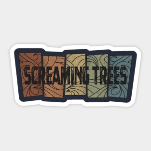 Screaming Trees - Retro Pattern Sticker